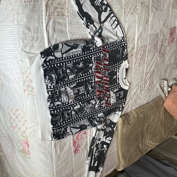 RARE VINTAGE 80s Elvis Presley Liberty Flyer Jailhouse Rock crew neck in white. - Picture 2 of 7